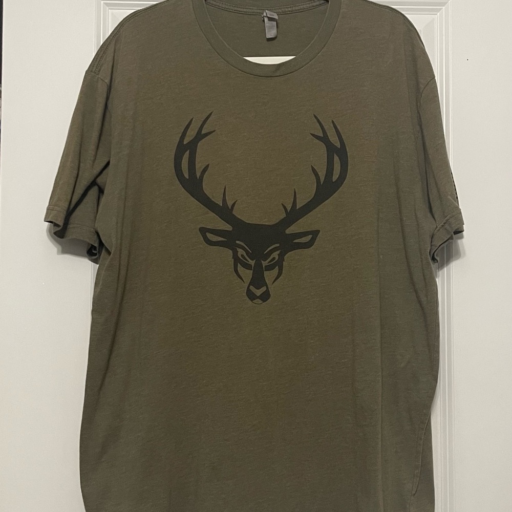 Olive Green Graphic T-Shirt